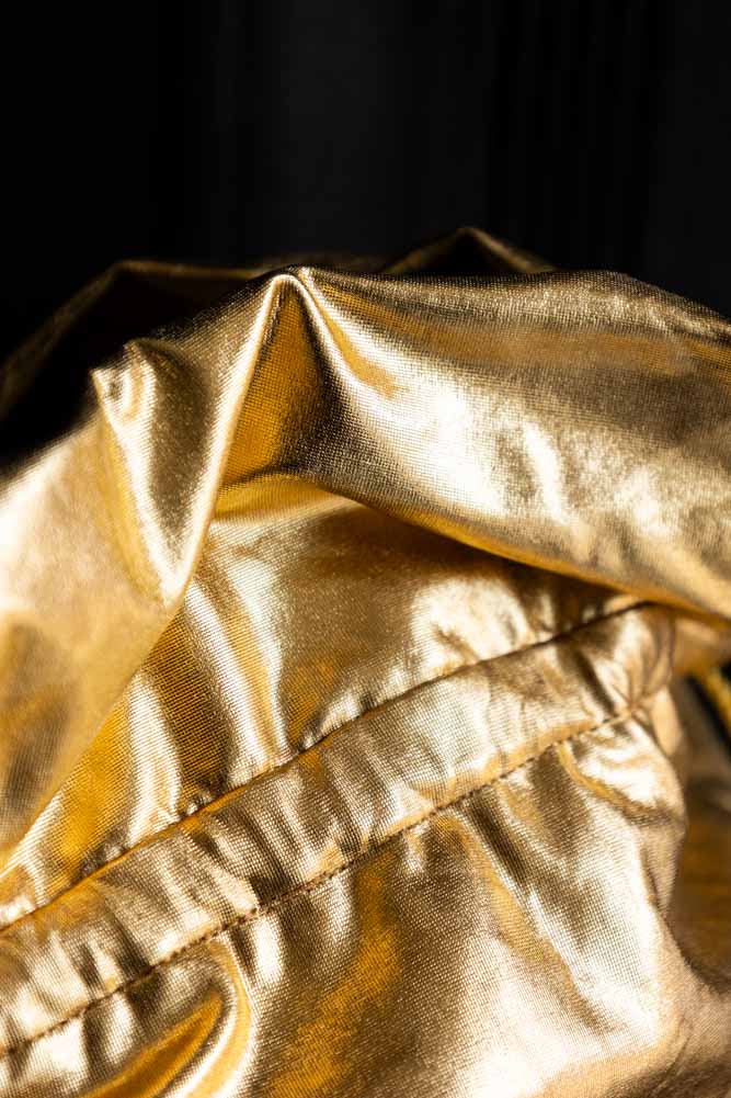 Metallic Gold & Silver Star Christmas Sack - Image 5