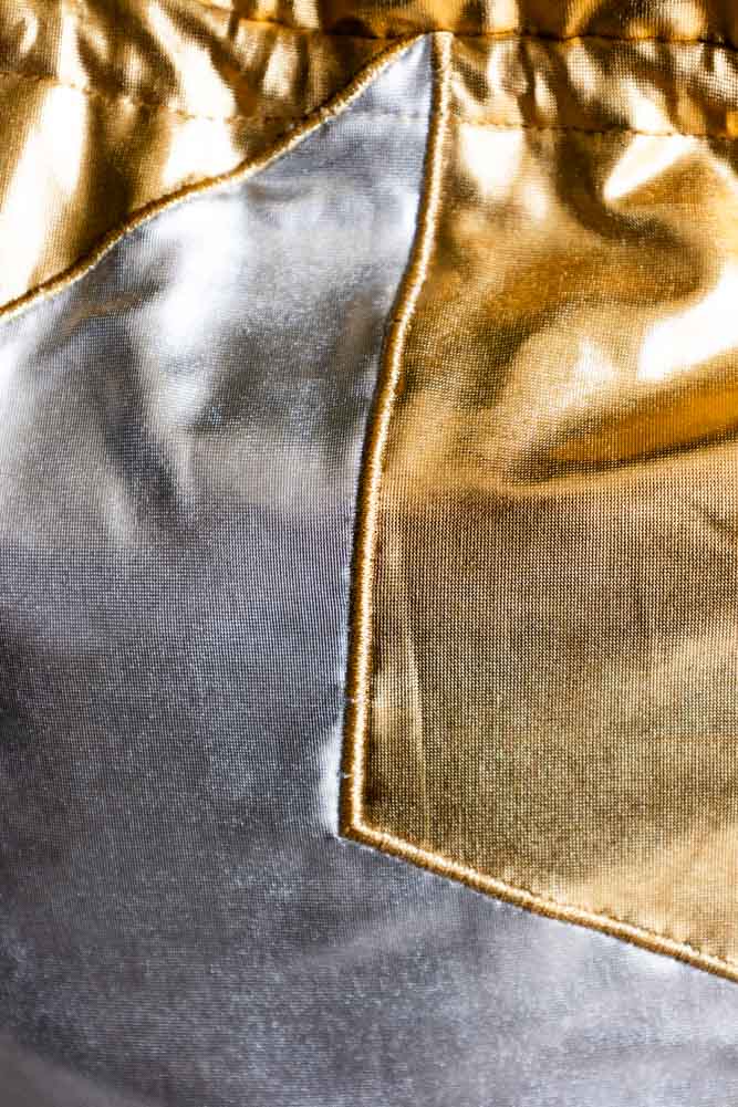 Metallic Gold & Silver Star Christmas Sack - Image 7