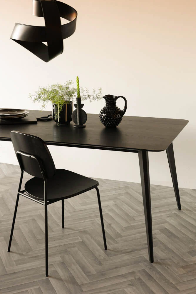 Modern Black Dining Table - Image 2