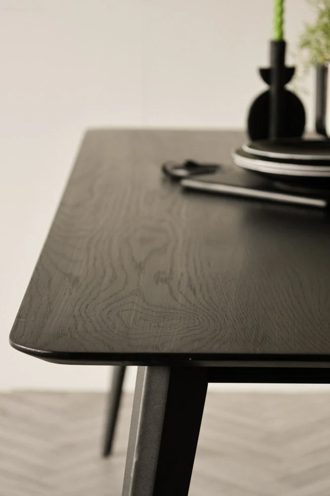 Modern Black Dining Table - Image 5