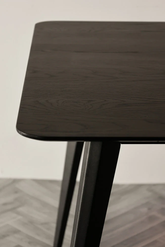 Modern Black Dining Table - Image 6