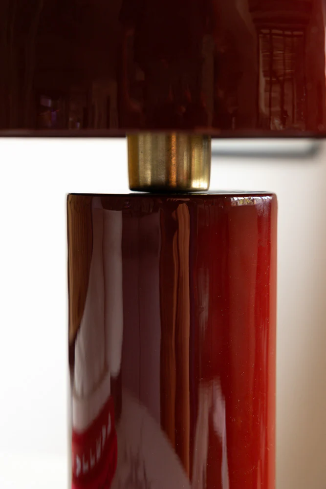 Modern Rosso Red Table Lamp - Image 5