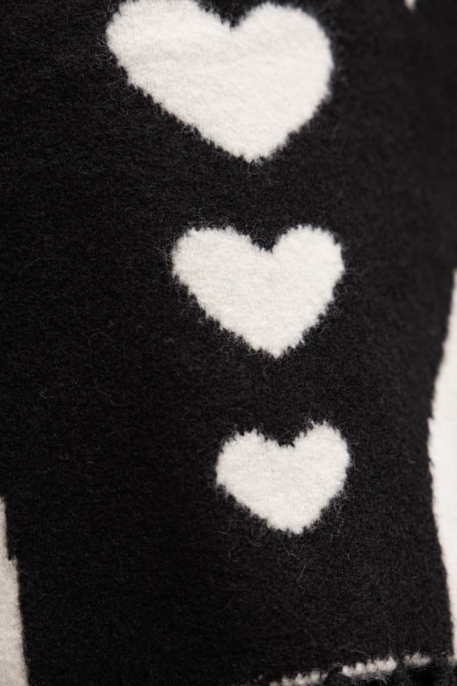Monochrome Printed Hands Scarf - Image 11