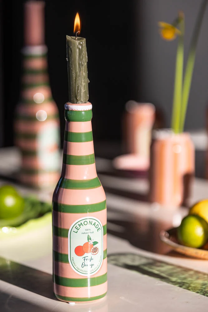 Orange Lemonade Bottle Vase - Image 4