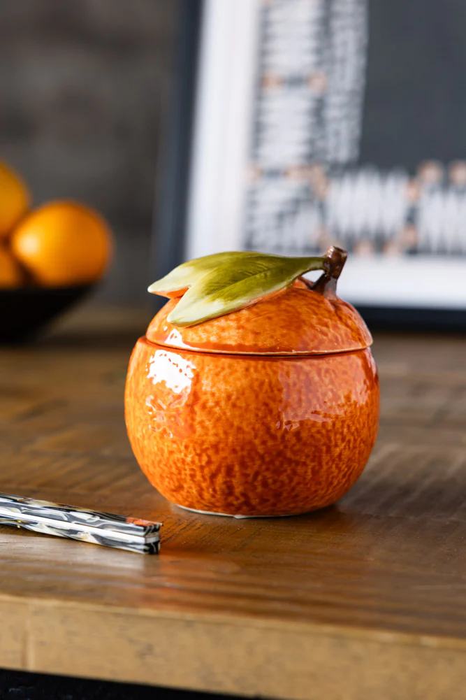 Orange Storage Jar - Image 4