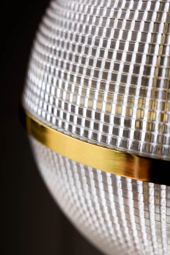 Parisian Gold & Glass Globe Ceiling Light - Image 6