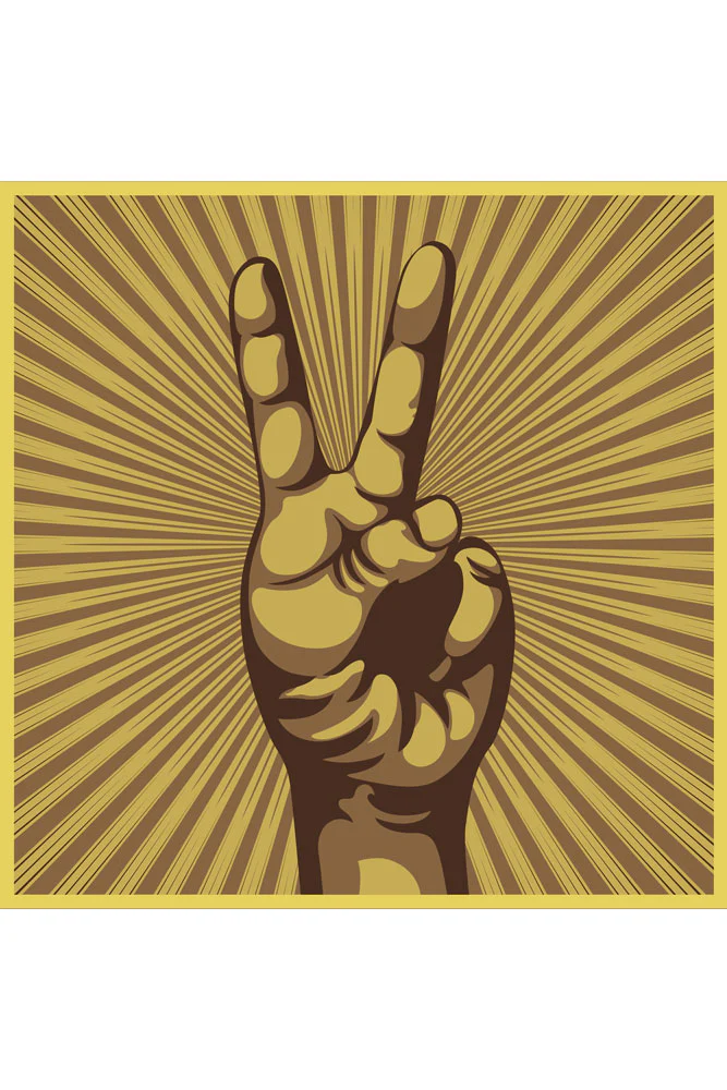 Peace Sign Art Print - Image 7