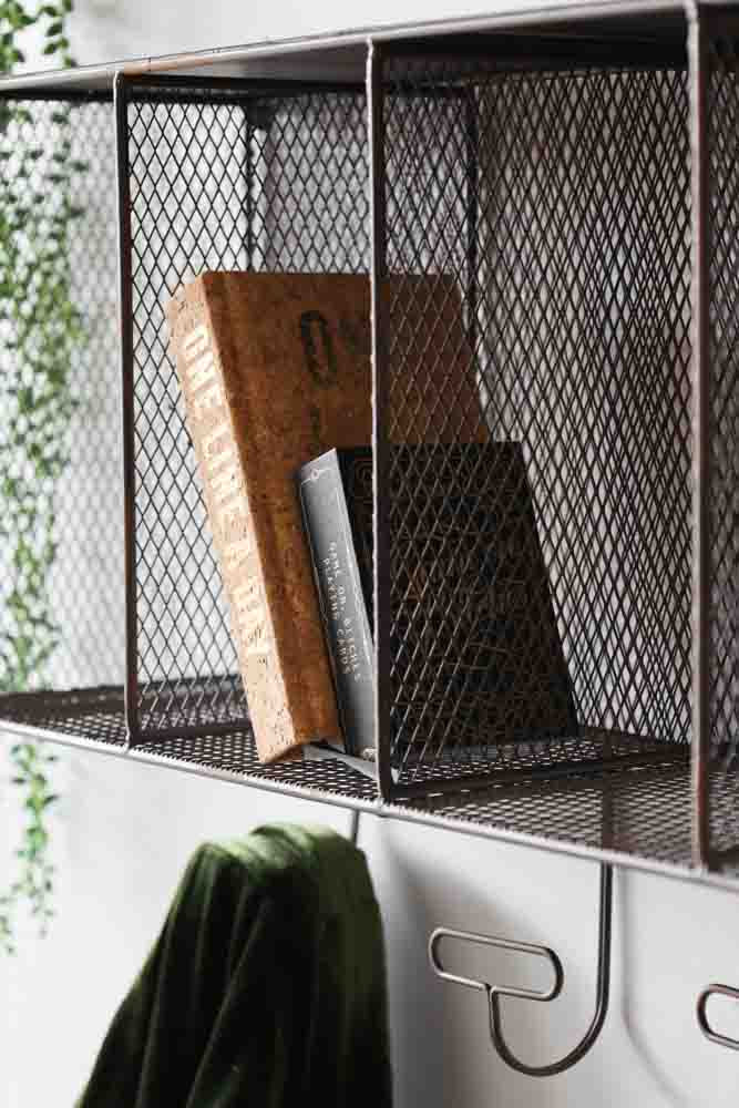 Pigeon Hole Wall Unit With Hooks - Image 2
