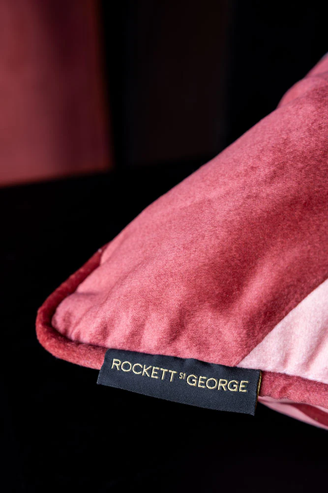 Pink & Red Embroidered Star Cushion - Image 5