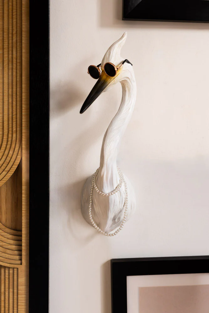 Ozzy The Quirky Bird With Sunglasses & Necklace Wall Art - Image 4