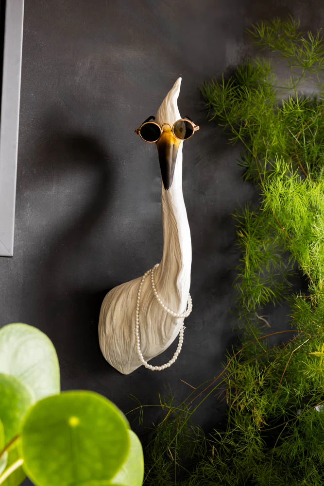 Ozzy The Quirky Bird With Sunglasses & Necklace Wall Art - Image 5