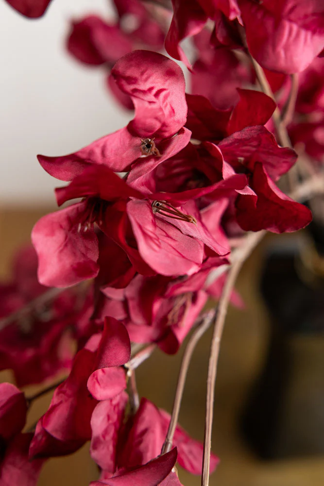 Red Ochre Beautiful Artificial Flower Stem - Image 5