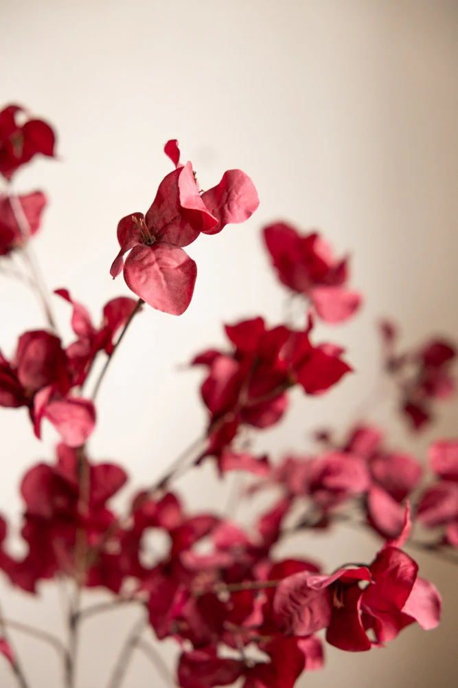 Red Ochre Beautiful Artificial Flower Stem - Image 6
