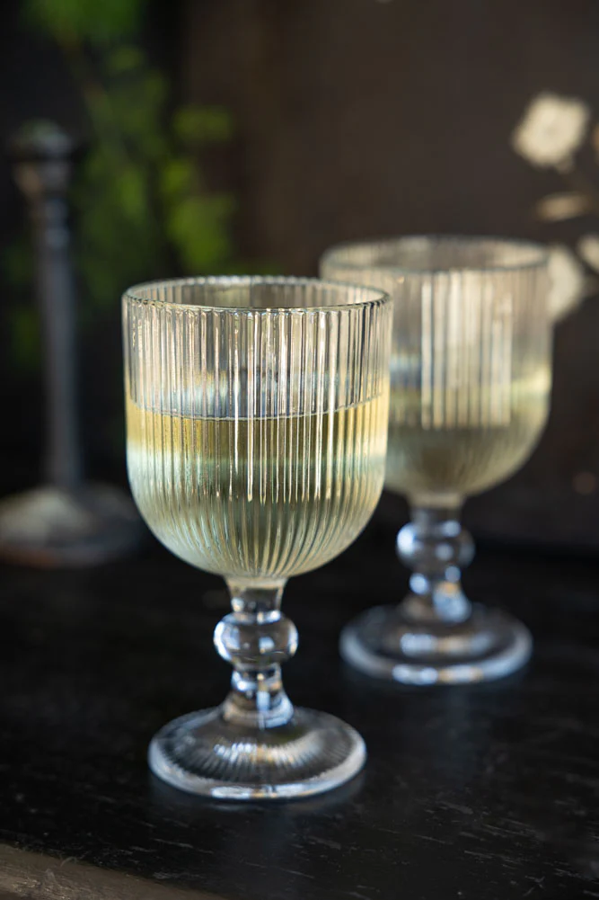 Ribbed Wine Glass - Image 2