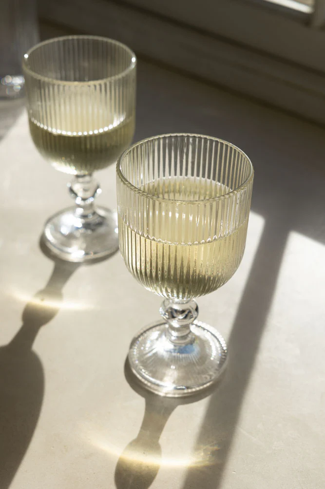 Ribbed Wine Glass - Image 3