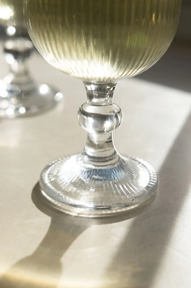 Ribbed Wine Glass - Image 4