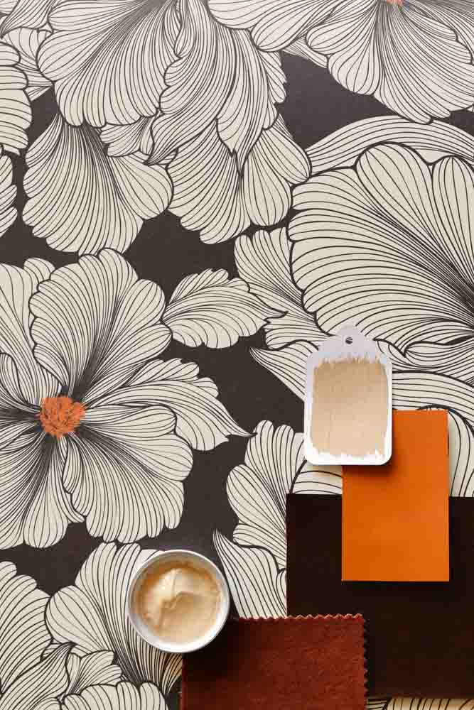 Rockett St George Bohemian Bloom Monochrome Wallpaper - Image 18