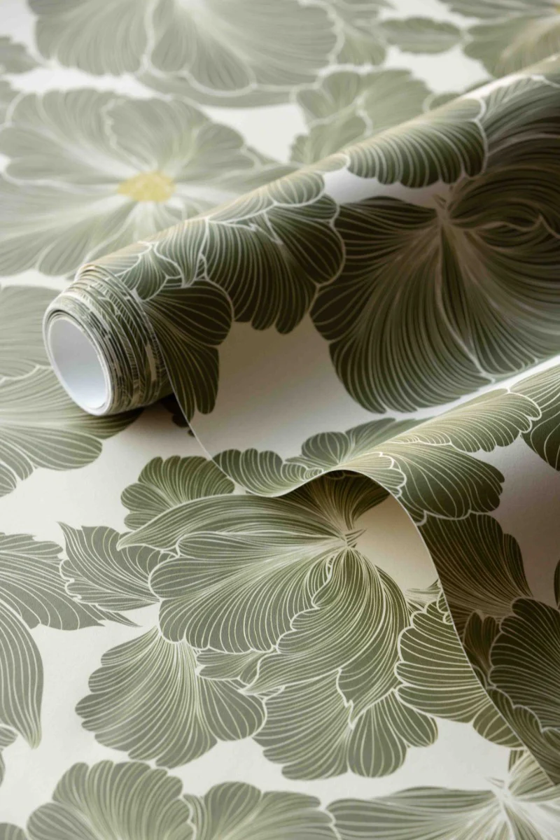 Rockett St George Bohemian Bloom Moss Green Wallpaper - Image 18