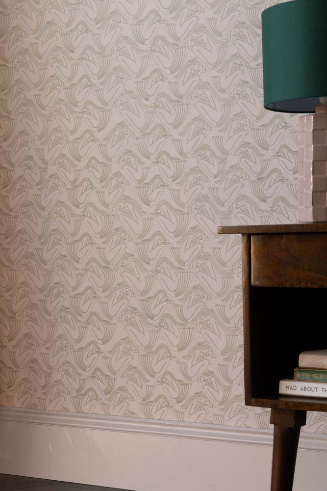 Rockett St George Deco Nymph Blush Pink Wallpaper - Image 18