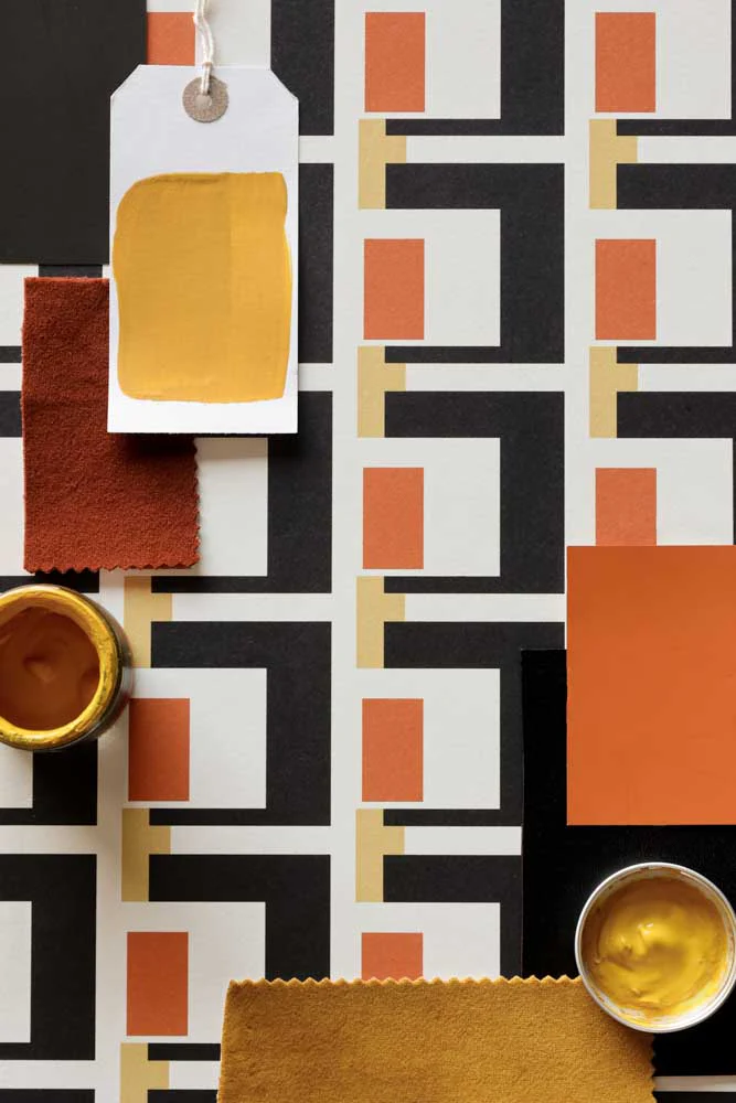 Rockett St George Electric Geometric Rust Wallpaper - Image 11