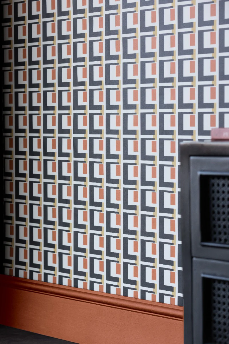 Rockett St George Electric Geometric Rust Wallpaper - Image 15