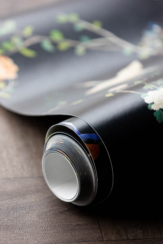 Rockett St George Modern Chinoiserie Black Ink Wallpaper - Image 17