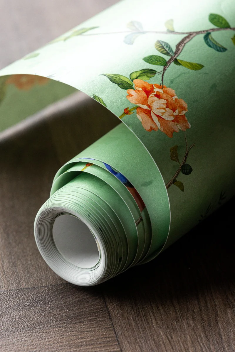 Rockett St George Modern Chinoiserie Green Tea Wallpaper - Image 10