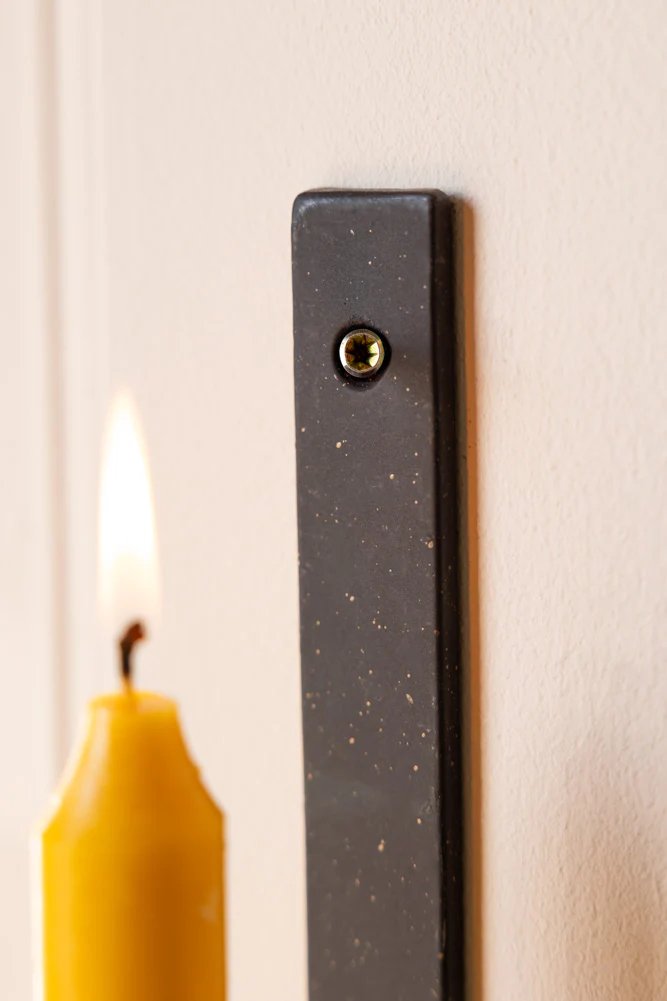 Rustic-Style Candlestick Wall Sconce - Image 2