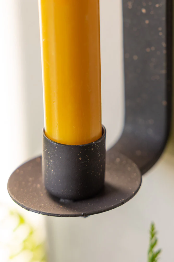 Rustic-Style Candlestick Wall Sconce - Image 3