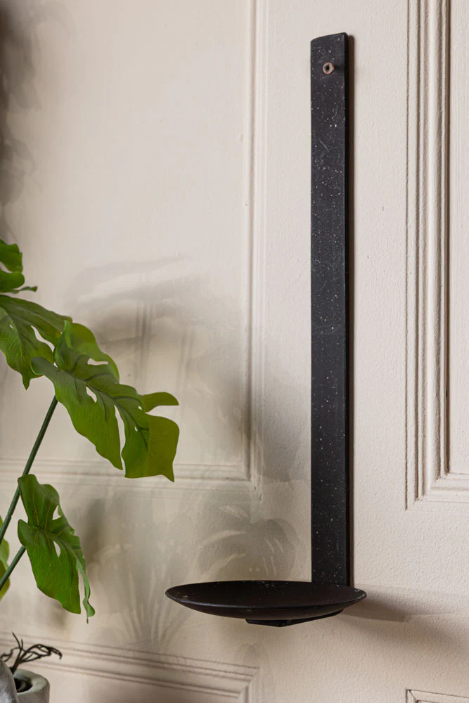 Rustic-Style Pillar Candle Wall Sconce - Image 2