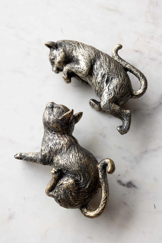 Large Set of 2 Climbing Cats Hanging Decorations - Image 6