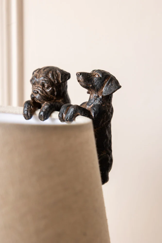 Set of 2 Small Climbing Dog Decorations - Image 2