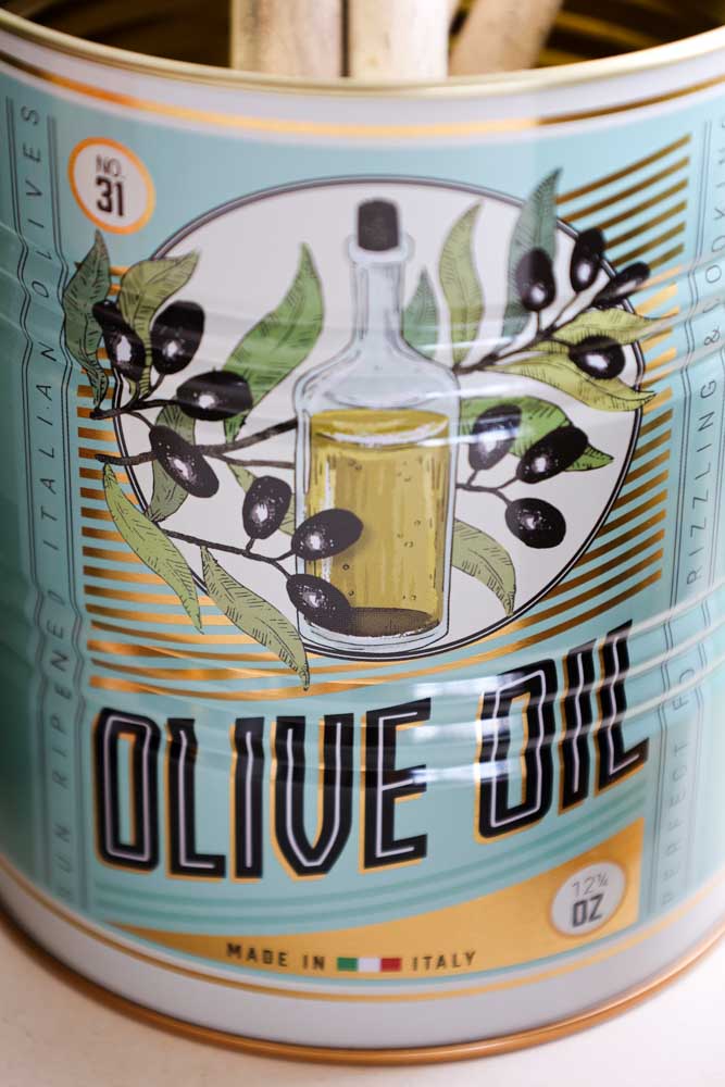 Set Of 2 Olive Oil Storage Tins - Image 5