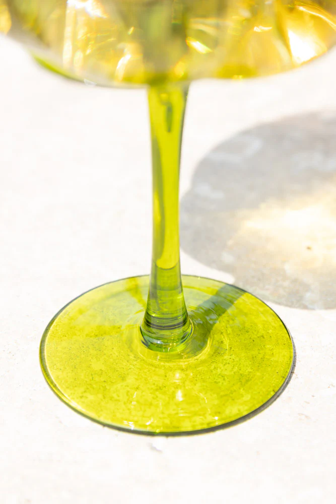 Set of 2 Pink & Green Gin Glasses - Image 6