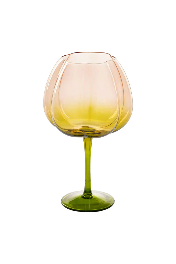Set of 2 Pink & Green Gin Glasses - Image 8