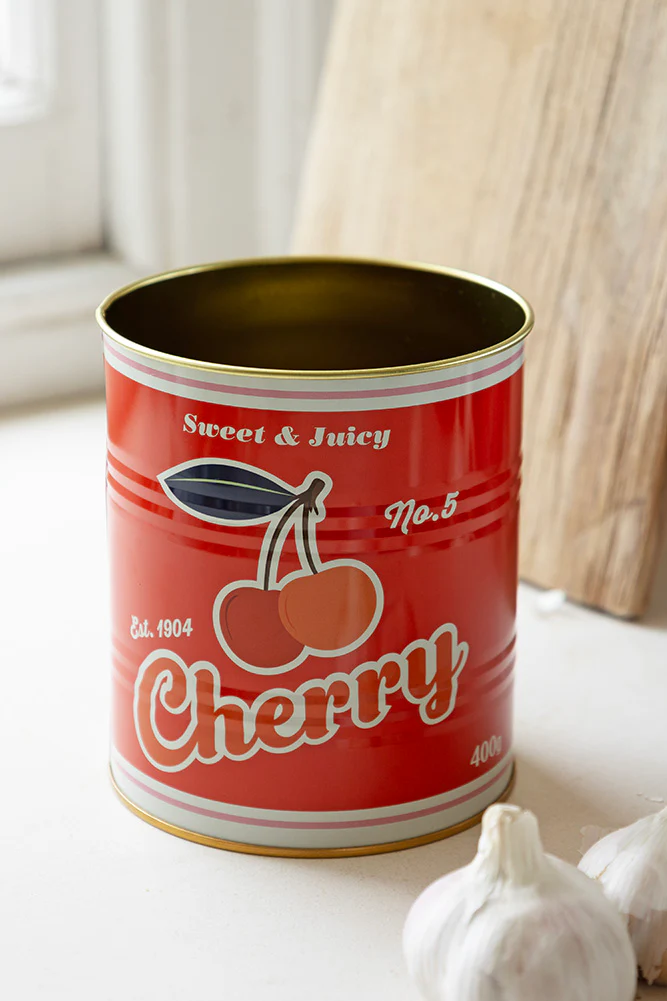 Set Of 2 Retro Cherry Kitchen Storage Tins - Image 10