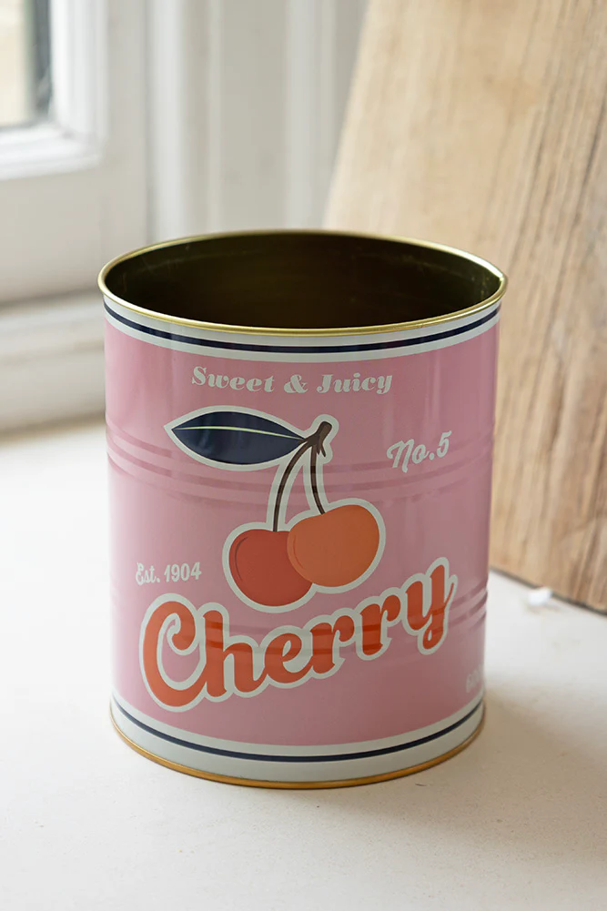 Set Of 2 Retro Cherry Kitchen Storage Tins - Image 9