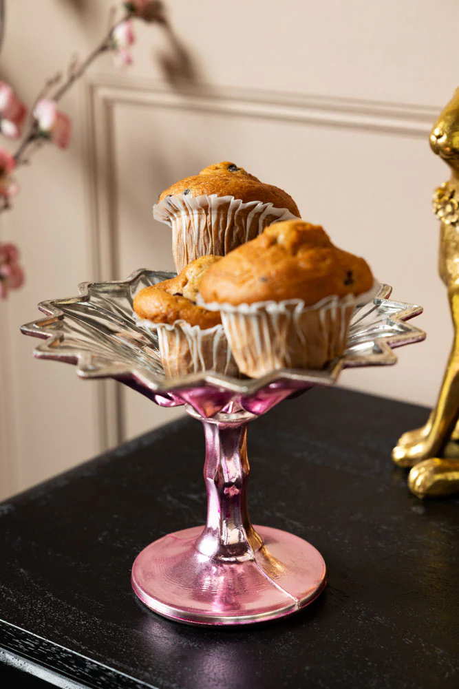 Set Of 2 Vintage-Style Coloured Glass Display Dishes - Image 9