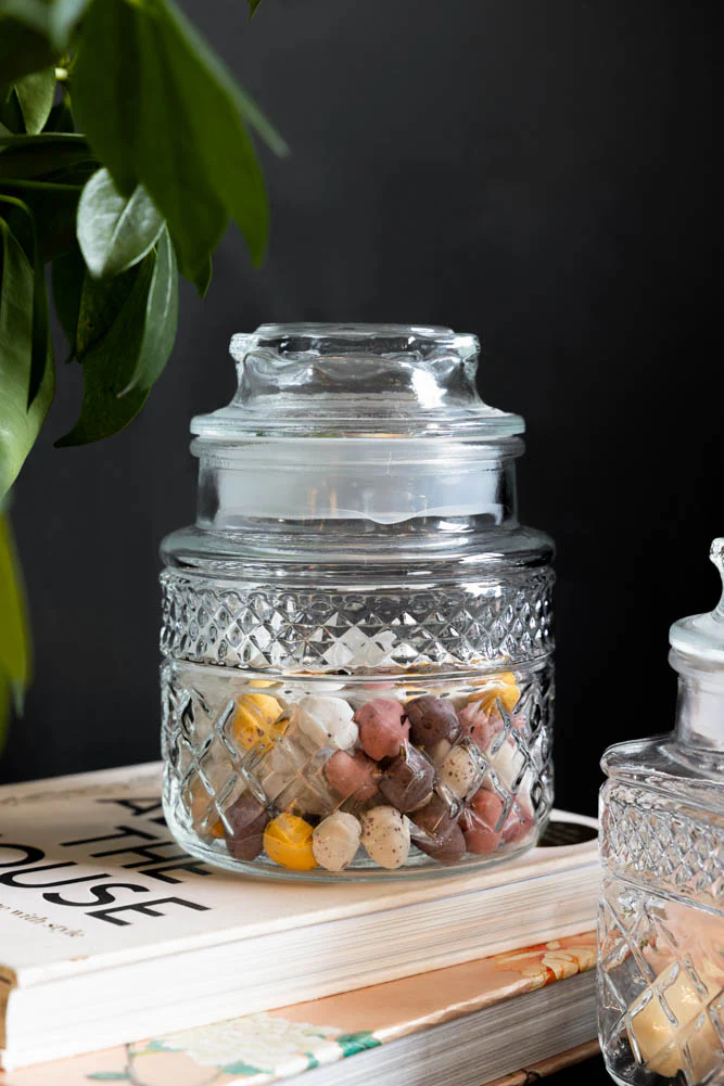 Set Of 2 Vintage-Style Glass Storage Jars - Image 4