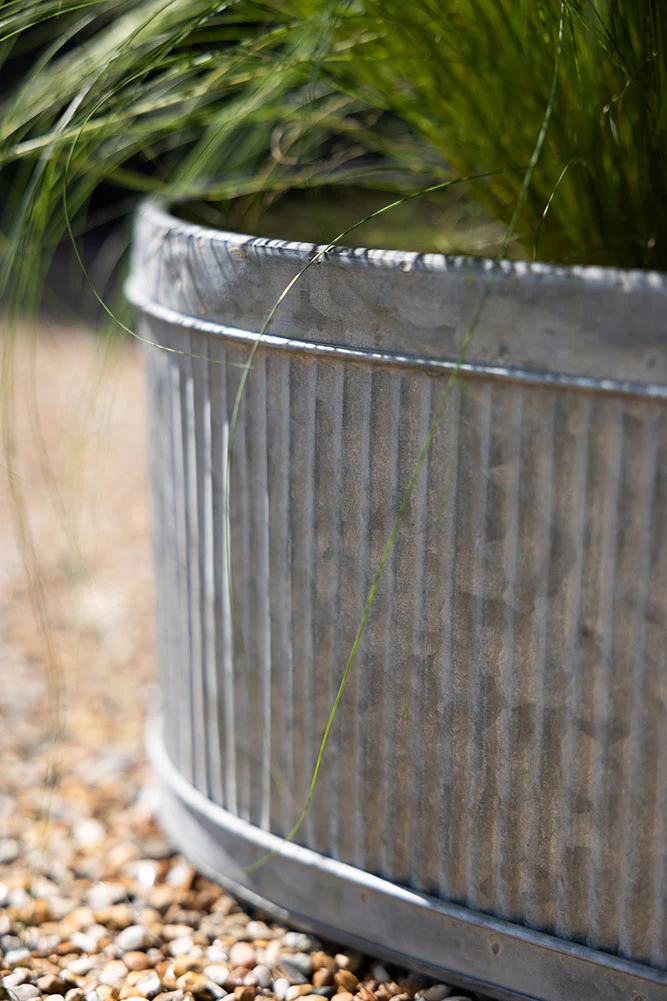 Set of 3 Antiqued Planters - Image 3