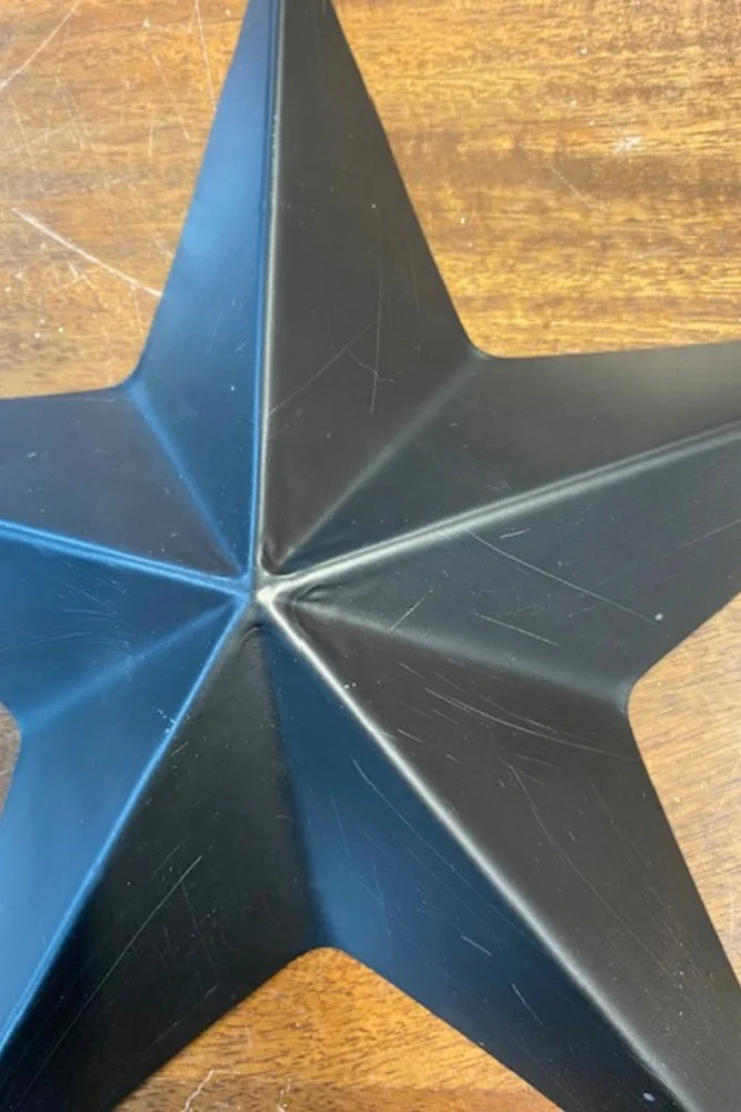 Set Of 3 Black Metal Stars - SECONDS - Image 6