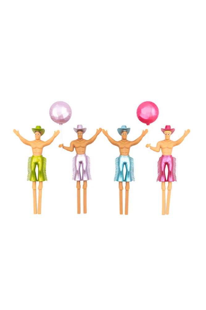 Set of 4 Cowboy Cake Toppers - Image 13