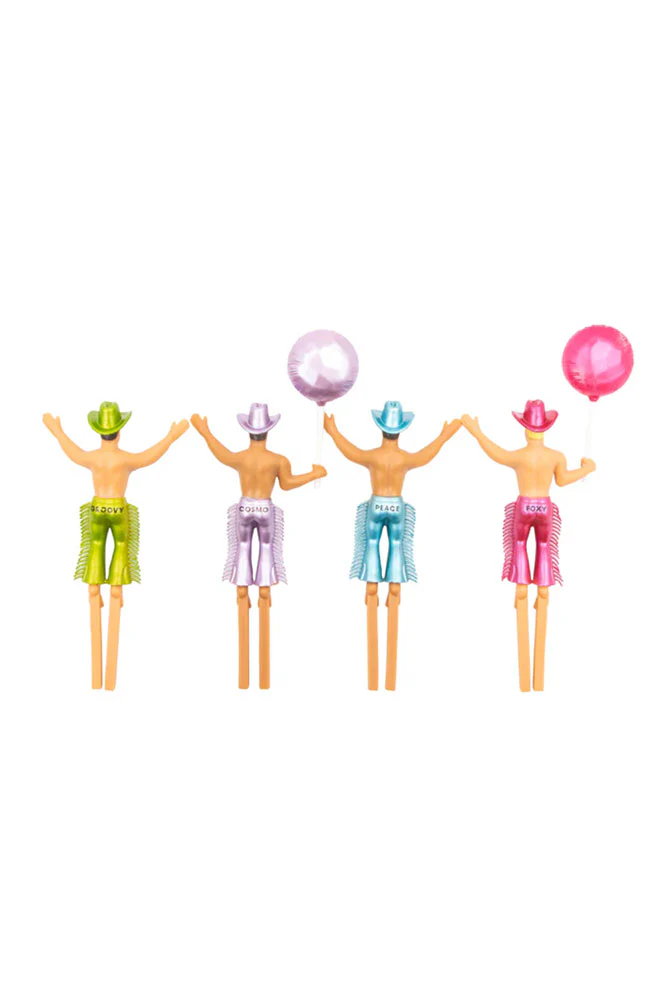 Set of 4 Cowboy Cake Toppers - Image 14