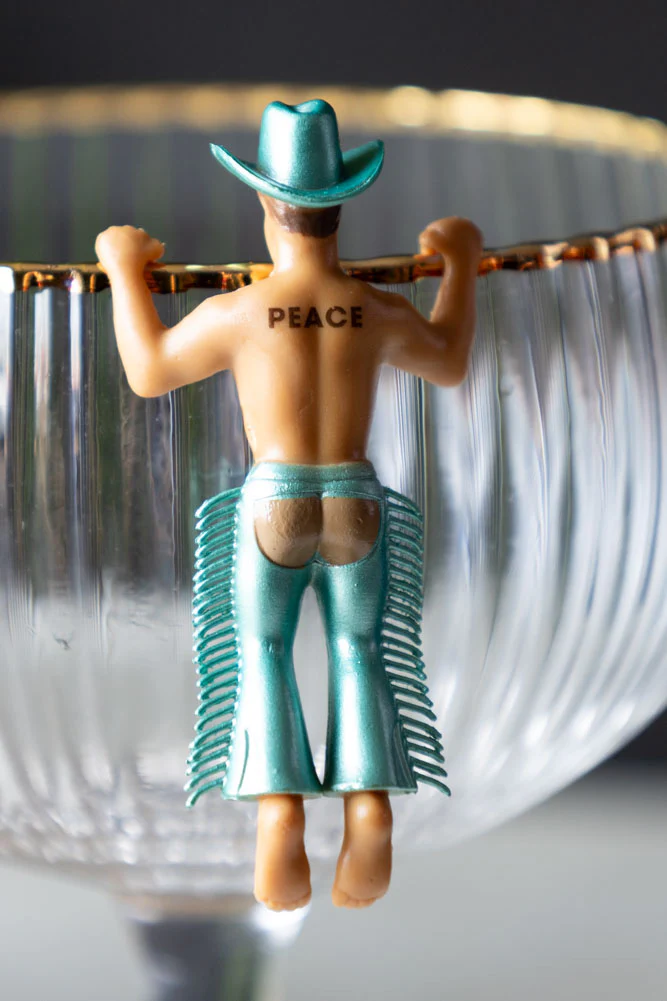 Set Of 4 Disco Cowboys Drink Markers - Image 3