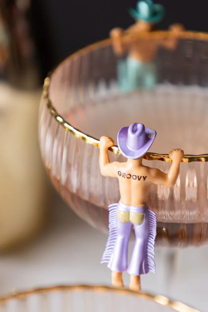 Set Of 4 Disco Cowboys Drink Markers - Image 4
