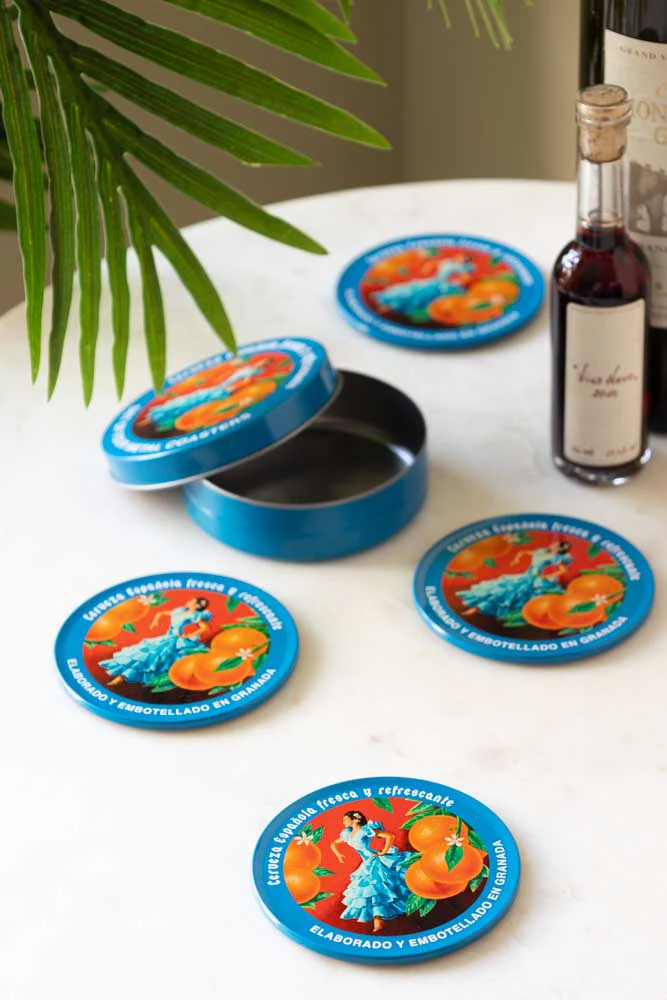 Set of 4 Flamenco & Oranges Coasters - Image 2