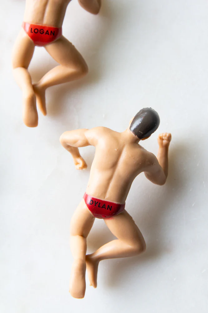 Set Of 4 Hunk Wine Glass Charms - Image 10