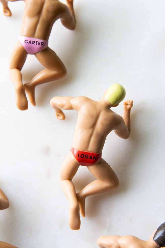 Set Of 4 Hunk Wine Glass Charms - Image 11
