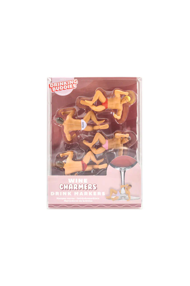 Set Of 4 Hunk Wine Glass Charms - Image 15