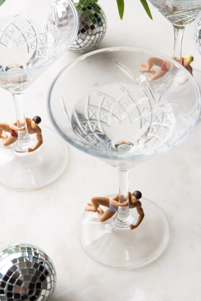 Set Of 4 Hunk Wine Glass Charms - Image 4
